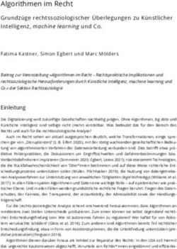Algorithmen im Recht Grundz&uuml;ge rechtssoziologischer &Uuml;berlegungen zu K&uuml;nstlicher Intelligenz, machine learning und Co - Soziologie