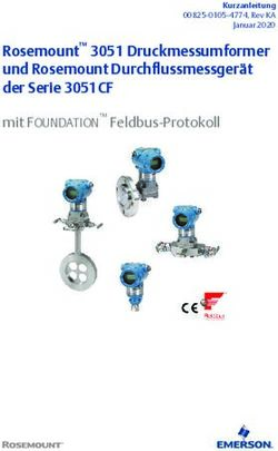 Rosemount 3051 Druckmessumformer und Rosemount Durchflussmessgerät der Serie 3051CF - mit FOUNDATION Feldbus-Protokoll - Emerson