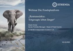 Webinar Die Fondsplattform "Rentenm&auml;rkte: Totgesagte leben l&auml;nger" - Martin Dreier Senior Portfolio Manager / Head of Fixed Income ETHENEA ...