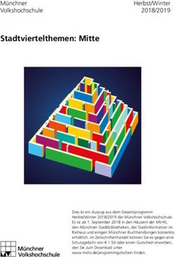 Stadtviertelthemen: Mitte - M&uuml;nchner Volkshochschule