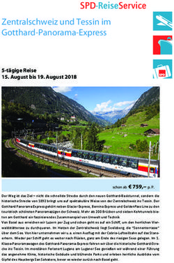 Zentralschweiz und Tessin im Gotthard-Panorama-Express - SPD-Reiseservice