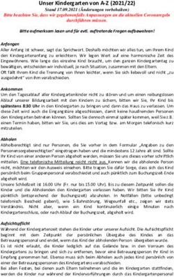 Unser Kindergarten von A-Z (2021/22) - Erzbistum M&uuml;nchen
