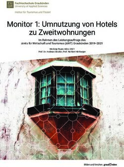 Monitor 1: Umnutzung von Hotels zu Zweitwohnungen - Im Rahmen des Leistungsauftrags des Amts f&uuml;r Wirtschaft und Tourismus (AWT) Graub&uuml;nden 2019-2021