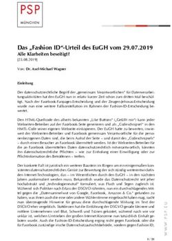 DAS "FASHION ID"-URTEIL DES EUGH VOM 29.07.2019 - ALLE KLARHEITEN BESEITIGT? 23.08.2019