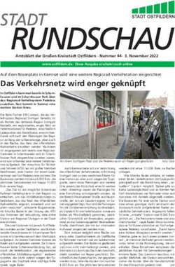 Das Verkehrsnetz wird enger geknüpft - Stadt Ostfildern