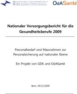 Nationaler Versorgungsbericht für die Gesundheitsberufe 2009 - Personalbedarf und Massnahmen zur Personalsicherung auf nationaler Ebene Ein ...