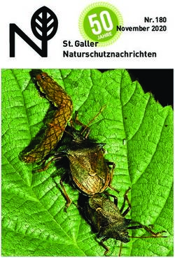 St. Galler Naturschutznachrichten - Nr. 180 November 2020