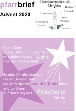 Pfarrbrief Advent 2020 - Pfarrgemeinde Schmiechen