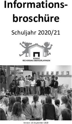 Informations-brosch&uuml;re - Schuljahr 2020/21 - Gemeinde Recherswil