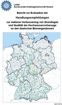 Handlungsempfehlungen - Bericht zur Evaluation der zur weiteren Verbesserung von Grundlagen und Qualität der Hochwasservorhersage an den deutschen ...