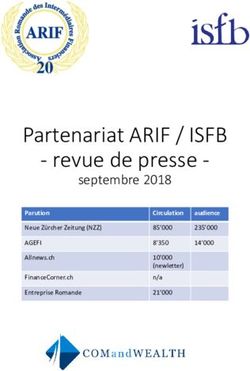 Partenariat ARIF / ISFB - revue de presse - septembre 2018 AGEFI