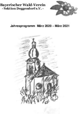 Bayerischer Wald-Verein - Sektion Deggendorf e.V - Jahresprogramm M&auml;rz 2020 - M&auml;rz 2021 - Waldverein Deggendorf