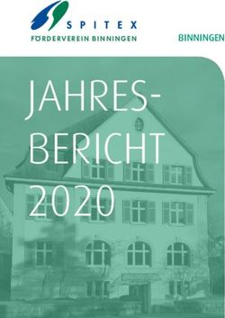 JAHRES-BERICHT 2020 - BINNINGEN - Spitex Allschwil Binningen Schönenbuch