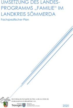 UMSETZUNG DES LANDES-PROGRAMMS "FAMILIE" IM LANDKREIS S&Ouml;MMERDA - Fachspezifischer Plan 2020 - Landkreis S&ouml;mmerda