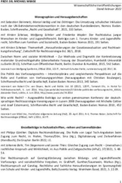 PROF. DR. MICHAEL WRASE - Universit&auml;t Hildesheim