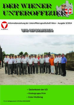 WIR INFORMIEREN Informationszeitung der Unteroffiziersgesellschaft Wien - Ausgabe 3/2014 - UOG Wien