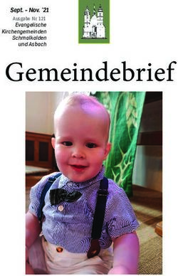 Gemeindebrief Sept - Nov. 21 - Ausgabe Nr. 121 - Evangelische Kirchengemeinde Schmalkalden