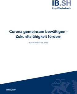 Corona gemeinsam bewältigen - Zukunftsfähigkeit fördern - Geschäftsbericht 2020 - Investitionsbank Schleswig ...