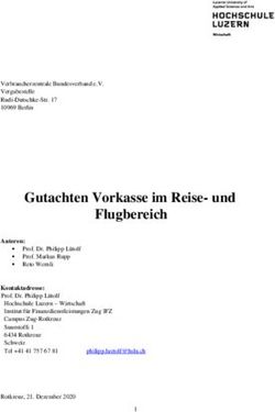 Gutachten Vorkasse im Reise- und - VZBV