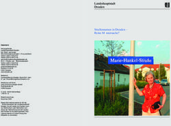 Landeshauptstadt Dresden Stra&szlig;ennamen in Dresden - Reine M&auml;nnersache?