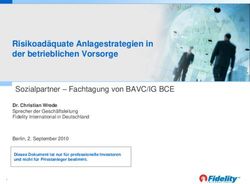 Risikoad&auml;quate Anlagestrategien in der betrieblichen Vorsorge