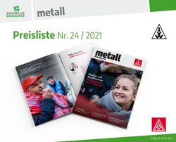 Metall Preisliste Nr. 24 / 2021 - G&uuml;ltig ab 01.04.2021 - Zweiplus Medienagentur