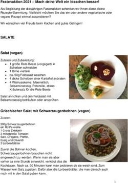 SALATE Salat (vegan) Zutaten und Zubereitung: VHS Bayreuth
