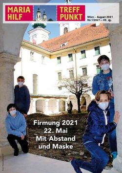 Firmung 2021 22. Mai Mit Abstand und Maske - März - August 2021 Nr.1/2021 - 49. Jg - Katholische ...