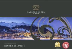 WINTER 2014/2015 - Carlton Hotel St. Moritz
