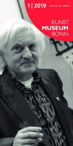 2019 Januar bis M&auml;rz - Kunstmuseum Bonn