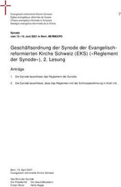 Gesch&auml;ftsordnung der Synode der Evangelisch-reformierten Kirche Schweiz (EKS) ("Reglement der Synode"), 2. Lesung
