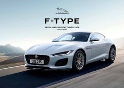F-TYPE PREIS- UND AUSSTATTUNGSLISTE JULI 2021 - Jaguar