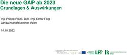 Die neue GAP ab 2023 Grundlagen & Auswirkungen - Ing. Philipp Prock, Dipl.-Ing. Elmar Feigl Landwirtschafskammer Wien - LK Wien