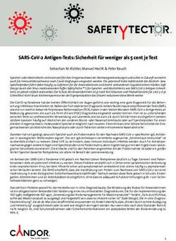SARS-COV-2 ANTIGEN-TESTS: SICHERHEIT F&Uuml;R WENIGER ALS 5 CENT JE TEST