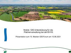 Mobile GIS-Unterstützung für die Flächenverwaltung bei der BVVG Präsentation zum 15. Mobilen GIS-Forum am 10.06.2021