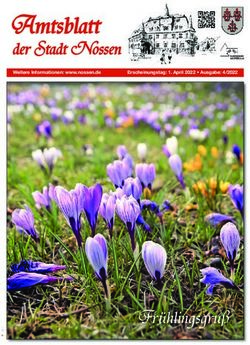 Amtsblatt der Stadt Nossen - Fr&uuml;hlingsgru&szlig;
