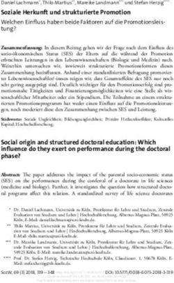 Soziale Herkunft und strukturierte Promotion - Welchen Einfluss haben beide Faktoren auf die Promotionsleistung? - Nomos eLibrary