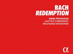 BACH REDEMPTION ANNA PROHASKA - LAUTTEN COMPAGNEY WOLFGANG KATSCHNER - Idagio