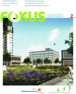 N Hauszeitung der Stiftung Ostschweizer Kinderspital