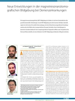 Neue Entwicklungen in der magnetresonanztomo-grafischen Bildgebung bei Demenzerkrankungen