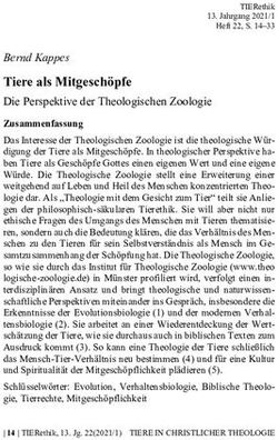 Tiere als Mitgesch&ouml;pfe - Tiere als Mitgesch&ouml;pfe