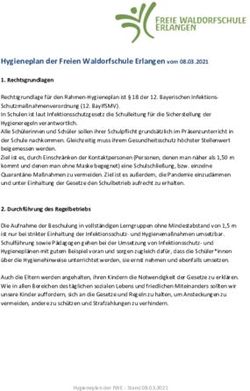 Hygieneplan der Freien Waldorfschule Erlangen vom 08.03.2021