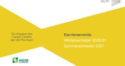 Karriereevents Wintersemester 2020/21 Sommersemester 2021 - Ein Angebot des Career Centers