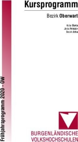 Kursprogramm Bezirk Oberwart - VHS Burgenland