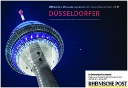 D&Uuml;SSELDORFER Offizielles Monatsprogramm der Landeshauptstadt 2021 - RP Media