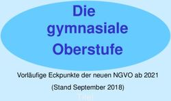 Die gymnasiale Oberstufe - Vorl&auml;ufige Eckpunkte der neuen NGVO ab 2021 (Stand September 2018) - Zinzendorfschulen