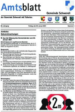 Blaatt - der Gemeinde Schwendi mit ...