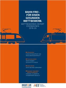 BAHN FREI - FÜR EINEN GESUNDEN WETTBEWERB - WETTBEWERBER-REPORT EISENBAHNEN - FÜR EINEN GESUNDEN WETTBEWERB.