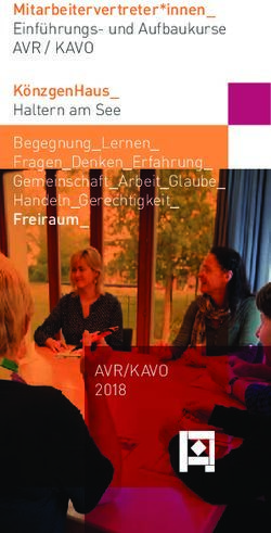 AVR/KAVO 2018 - Mitarbeiter vertreter*innen_ Einführungs- und Aufbaukurse AVR / KAVO - KönzgenHaus
