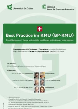 Best Practice im KMU (BP-KMU) - Empfehlungen zur F&uuml;hrung und Aufsicht von kleinen und mittleren Unternehmen